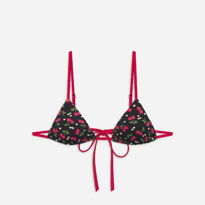 Fashionable Women’s Wardrobe Frankies Bikinis Lumia Top - Cherry Hearts