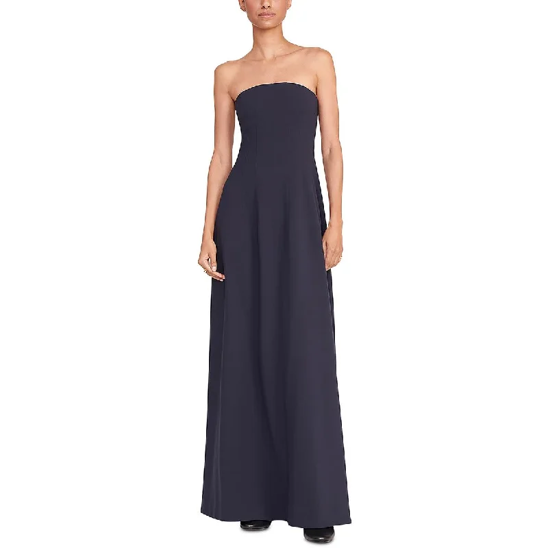 Fashion-forward Women’s Clothing STAUD Womens Benjamin Pintuck Tea-Length Maxi Dress