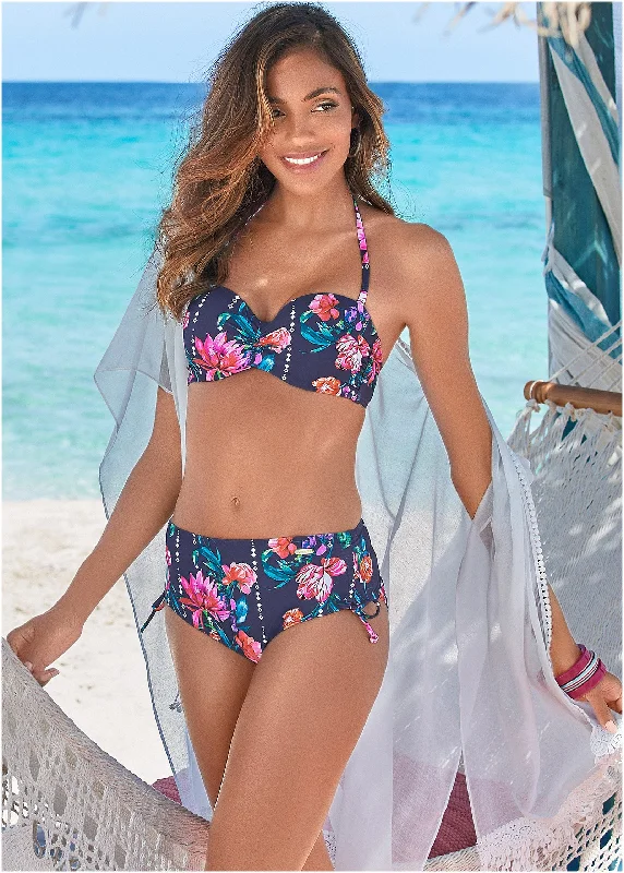 Best Sellers Bandeau Bikini Top - Floral Drop