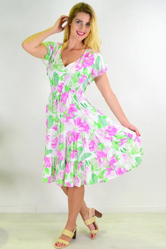 Chic Style, Always In Vogue Floral Tiered Tunic Dress