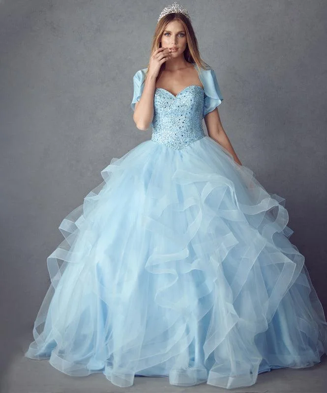 Quality Driven Apparel Long Strapless Quinceanera Ball Gown