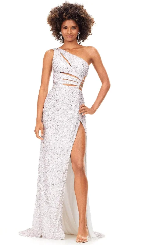 Chic Style, Always In Vogue Ashley Lauren 11288 - Sequined Cutout Evening Gown