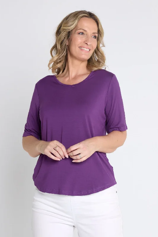 Fashion-forward Women’s Wear Belinda Modal Tee - Purple