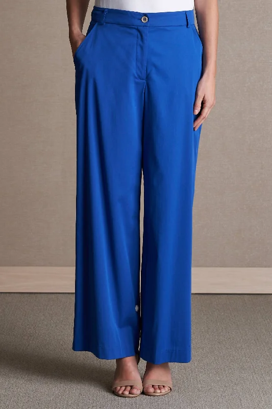 Clothes Sales Relaxed Wide Leg Pant In Sapphire