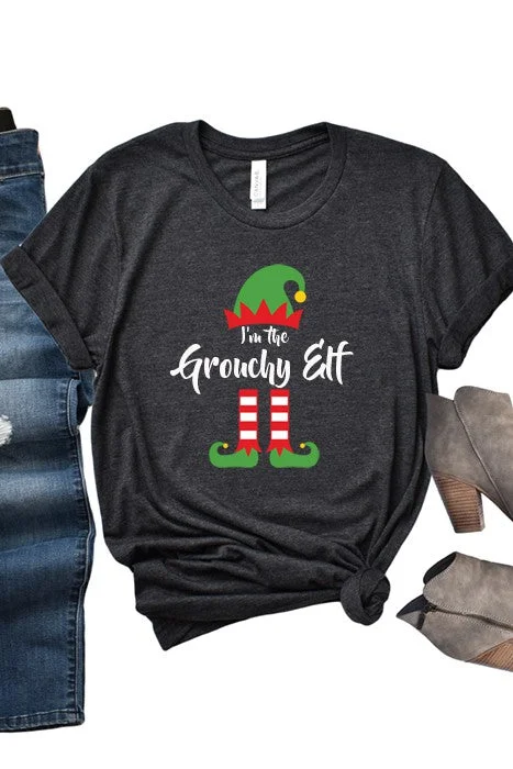 Elegant Women’s Fashion Im the Grouchy Elf Tee PLUS