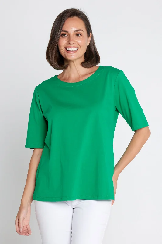 Stylish Women’s Clothes for Work and Play The Essential Tee - Emerald