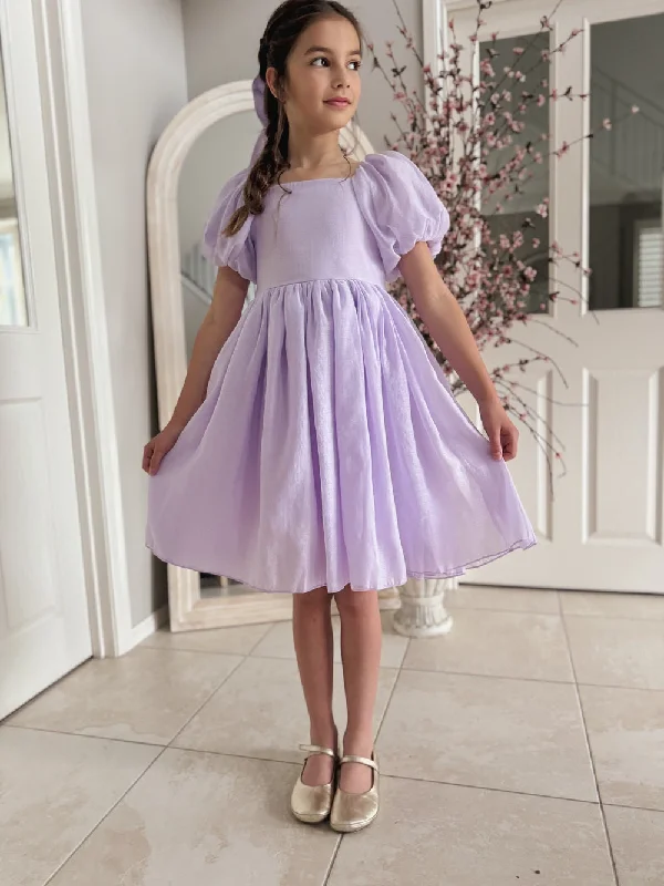 End Of Season Sale Lucy Girls Lilac Midi Dress