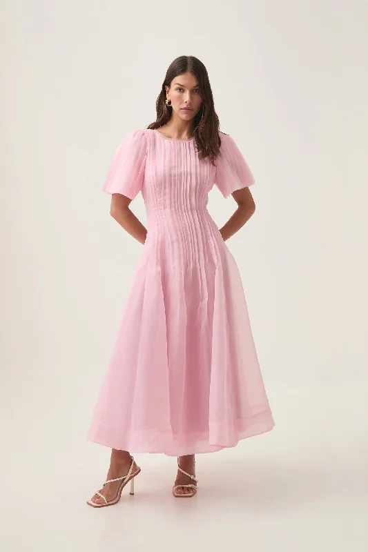 Fashion Forward Nova Pleated Midi Dress