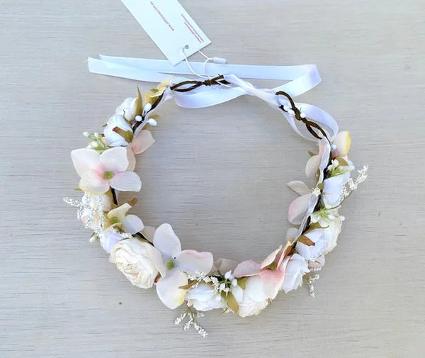 Style Breakthroughs Iris Girls Ivory Flower Crown