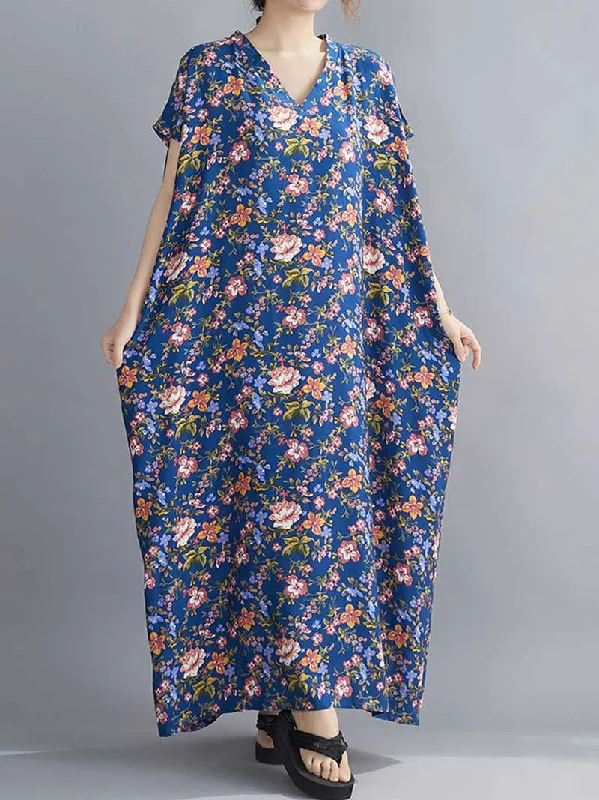 Fashion Forward Femme Sounds Of Love Floral Printed Kaftan Dress