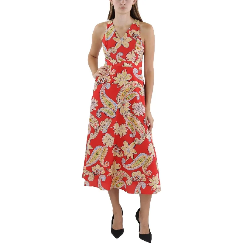 Chic Style, Always In Vogue Tahari ASL Womens Petites Printed Long Maxi Dress