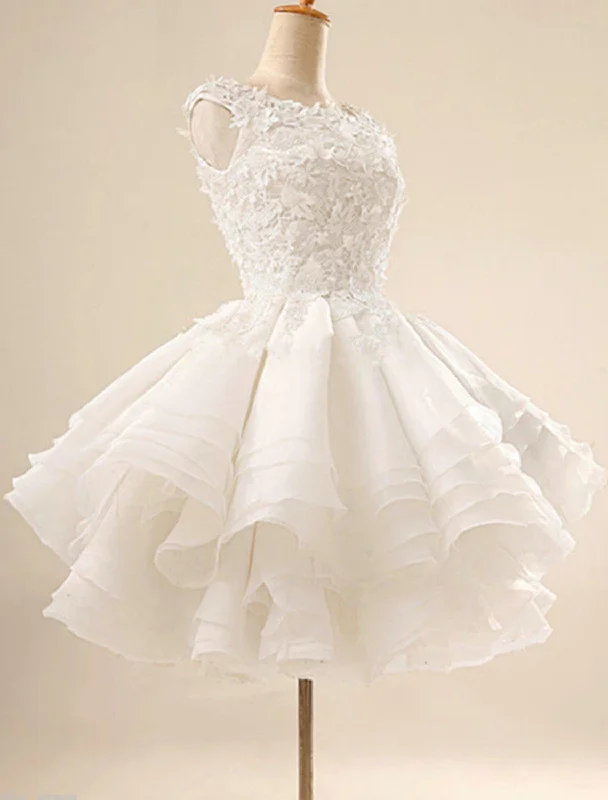 Elegant Women’s Fashion Floral Little White Dresses Puffy Homecoming Cocktail Party Dress Sleeveless Short Mini Tier Shouder Flower Elegant Women’s Fashion Floral Little White Dresses Puffy Homecoming Cocktail Party Dress Sleeveless Short Mini Tier Shouder Flower