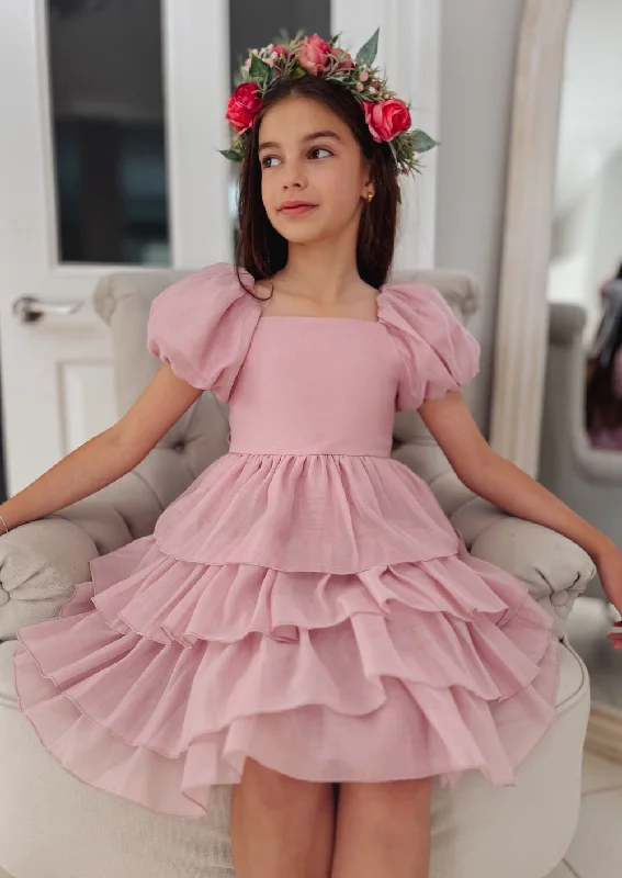 Fresh Styles, Fresh Deals Josie Dusty Pink Girls Dress