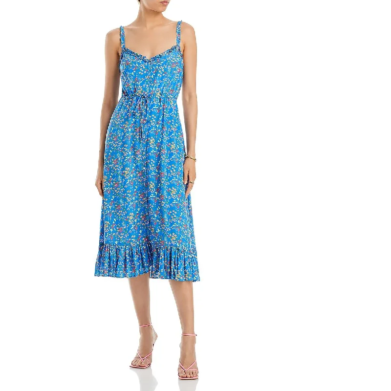 Fashion Forward Rails Womens Adalyn Ruffled Button Down Maxi Dress