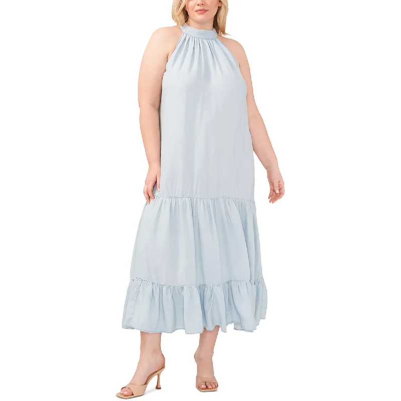 Versatile Women’s Clothing for All Occasions Vince Camuto Womens Plus Bow Back Long Maxi Dress