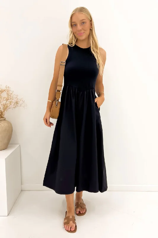 Best Sellers Pax Midi Dress Black