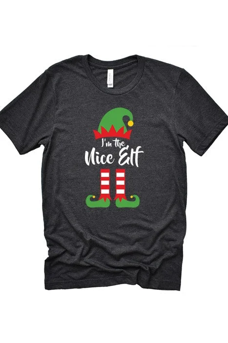 Women’s Trendy Outfits Im the Nice Elf Tee PLUS