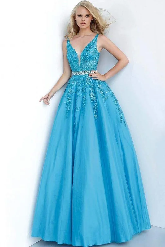 Fashionista Favorites JVN by Jovani - JVN00925 Embroidered Junior Prom Gown