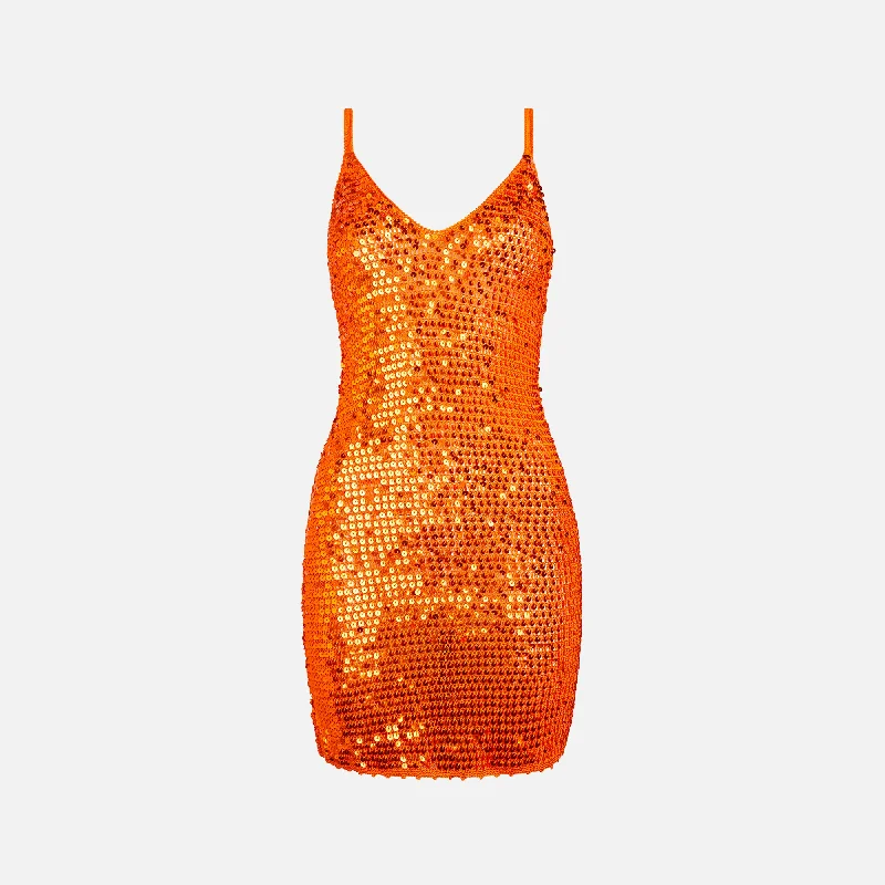 Redefining Women's Style Retrofete Elliana Mini Dress - Orange