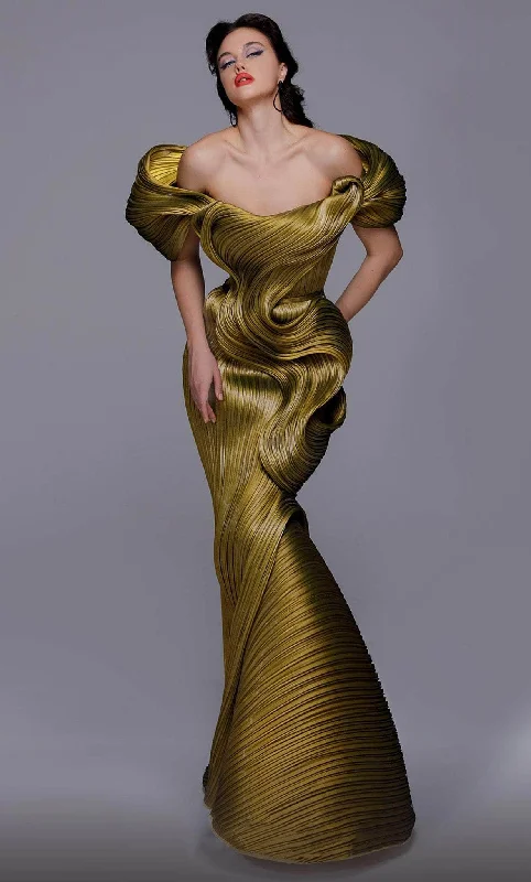 Limited Time Deal MNM Couture 2730 - Off Shoulder Pleated Evening Gown