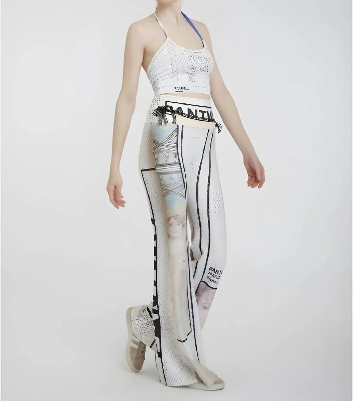 Clothes Women Pantwo Pant In White