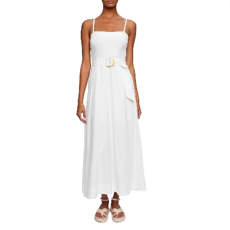 The Latest Trends Jonathan Simkhai Womens Belted Long Maxi Dress