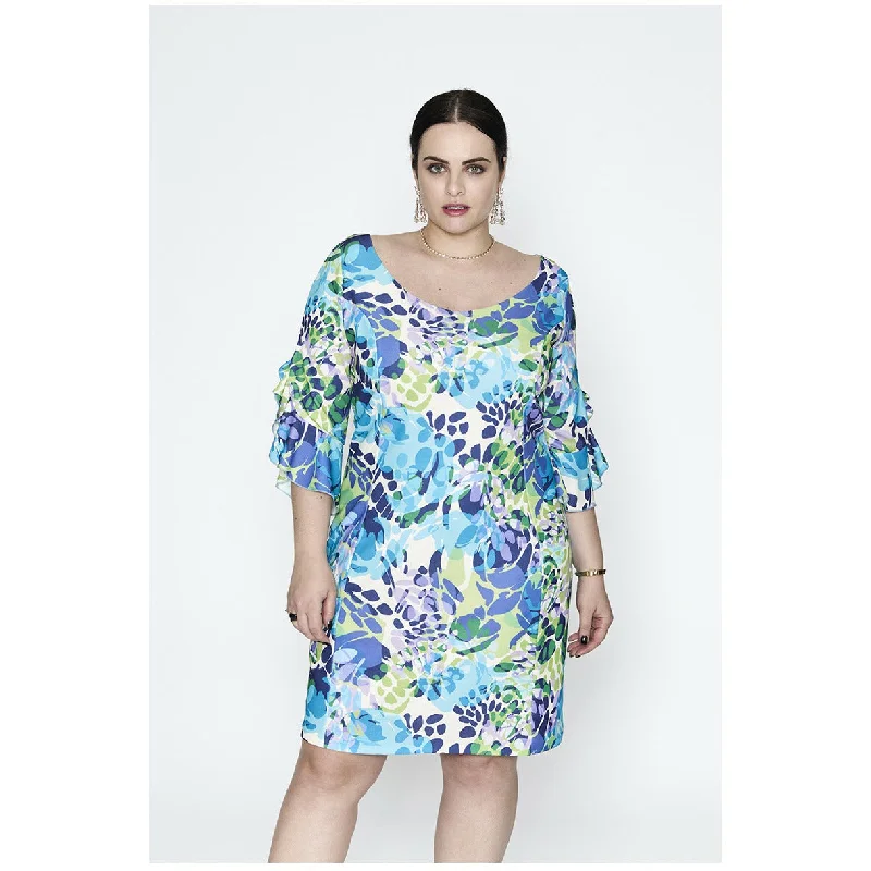 Trendsetter's Closet SPG Ruffle Sleeve Dress in Floral Print