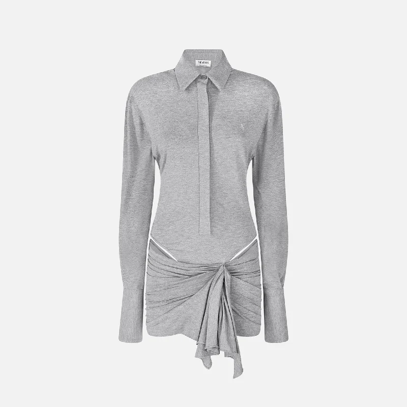 Style Beyond Borders The Attico Mini Dress - Grey