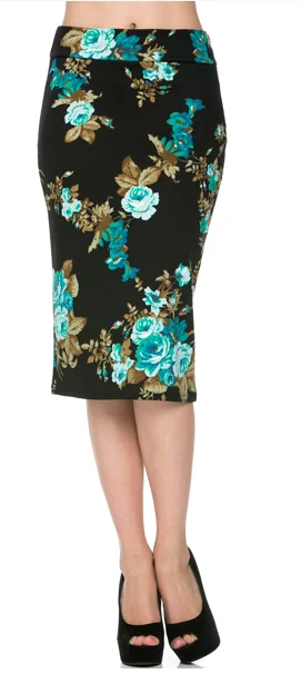 Trendy Aesthetics Floral Inspiration - Women's Pencil Skirt