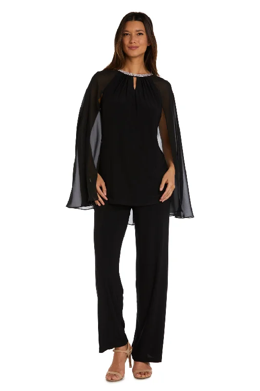 Fashion Forward, Function First R&M Richards 9104 Cape Formal Long Jumpsuit