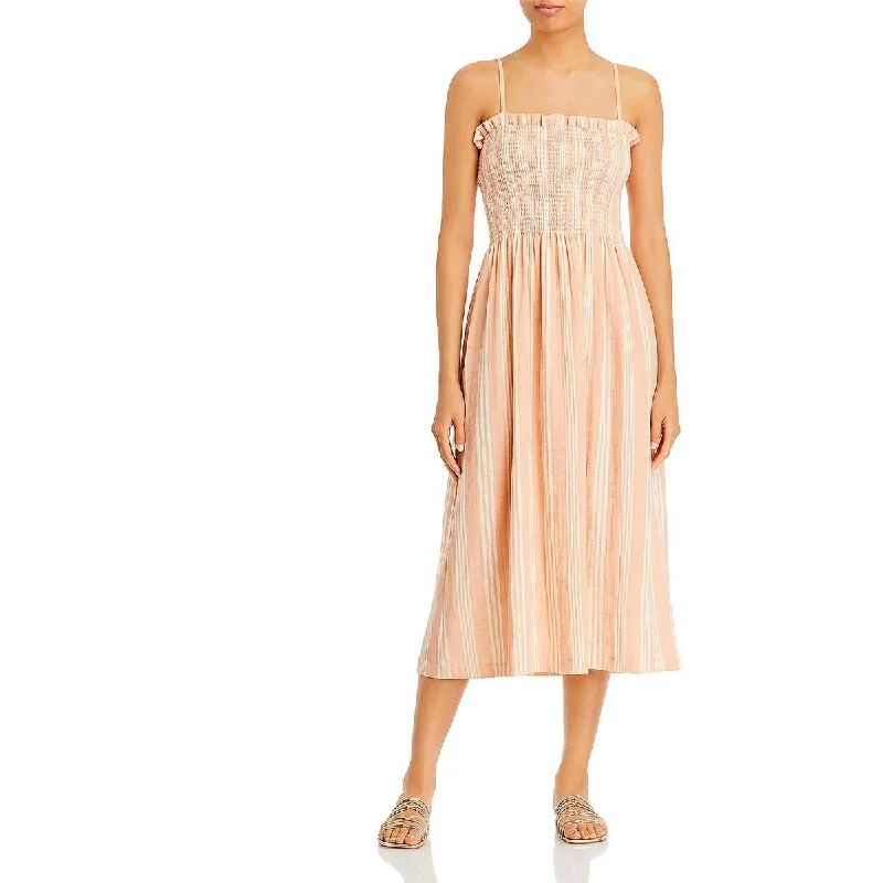 New Arrivals Faherty Womens Organic Cotton Striped Maxi Dress