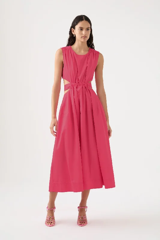 Comfort Meets Fashion Zorina Tie Midi Dress