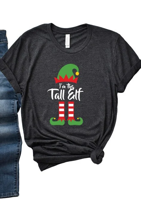 Casual Dresses for Women Im the Tall Elf Tee PLUS