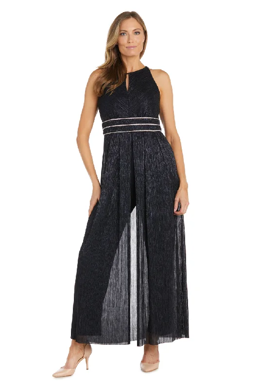 Trendy Women's Wear Collection R&M Richards 9371 Long Formal Evening Jumpsuit