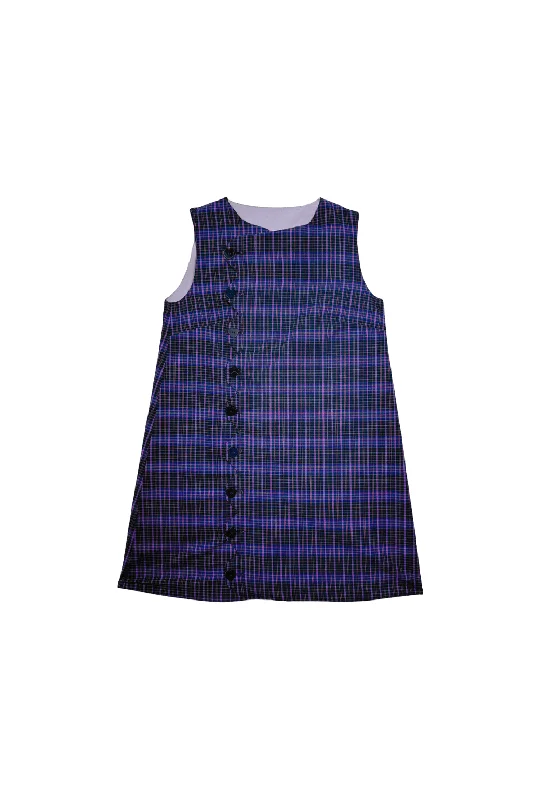 Casual Chic Buru x Tori Mellott Reversible Dress Girls - Purple Plaid