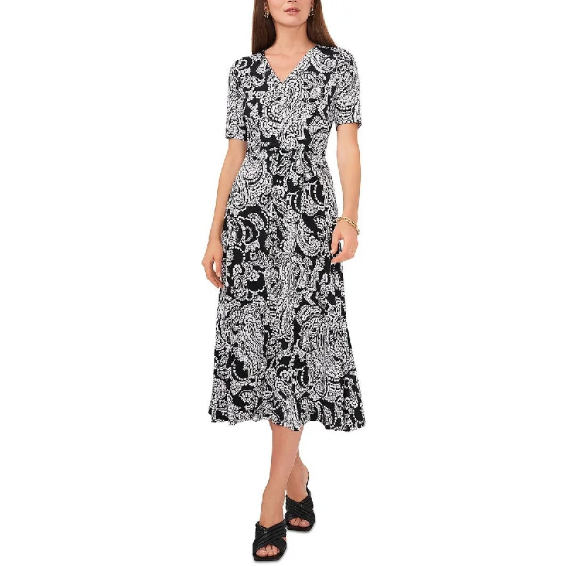 Casual Fashion Trends for Women Chaus Womens Paisley Calf Midi Dress