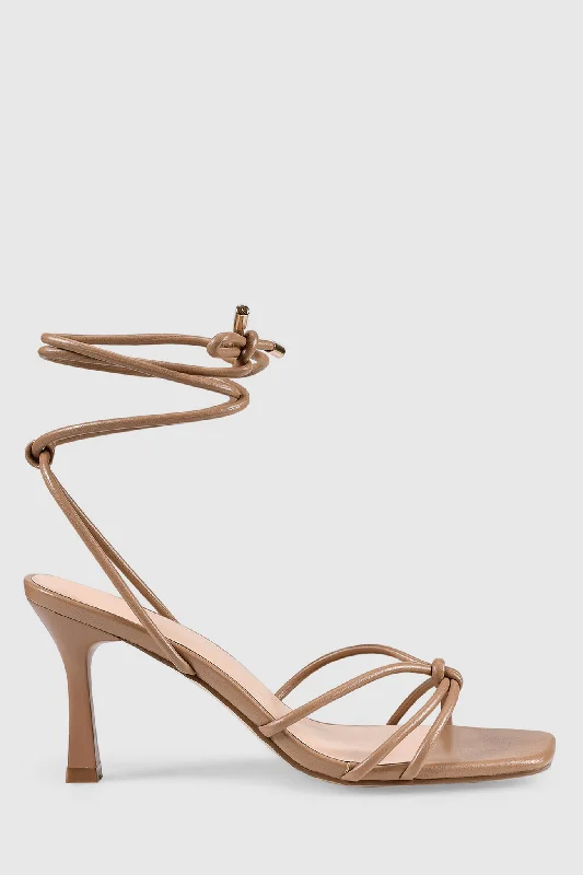 Bold Fashion VERALi Peachy Stiletto Sandals Dark Camel Smooth