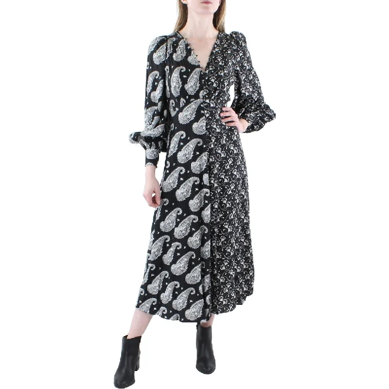 Style Breakthroughs Ted Baker Womens Woven Paisley Midi Dress