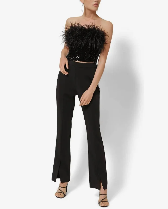 Browse Our Top Products Alexis Split Pant In Black