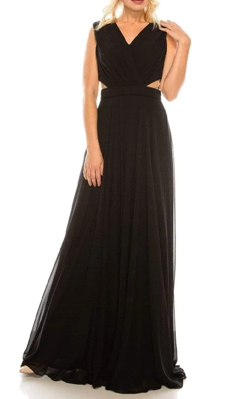 Casual Chic for Women Odrella - 4424 Surplice Neckline Chiffon A-Line Gown