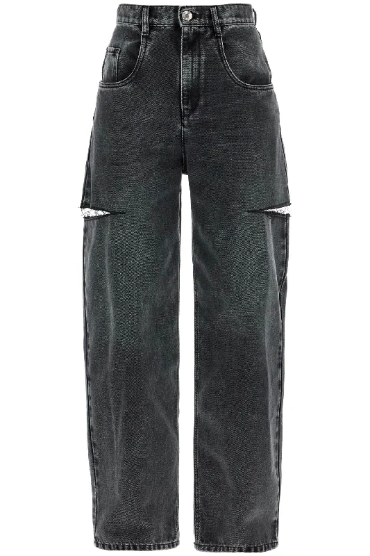 Effortless Style, Endless Impact Maison Margiela Women's Loose Cut Jeans With Distressed