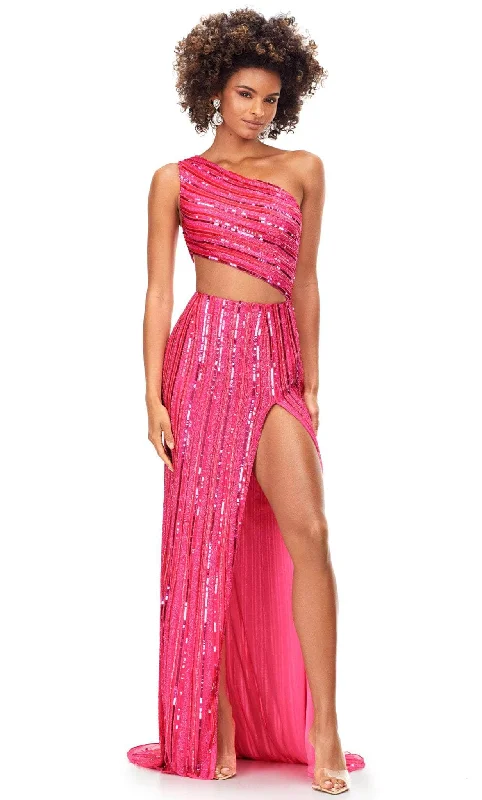 Weekend Exclusive Ashley Lauren 11240 - One Shoulder Embellished Prom Gown