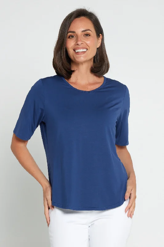 Casual Chic for Women Belinda Modal Tee - Navy