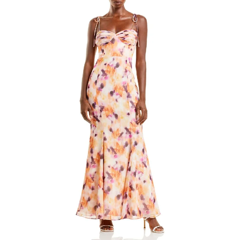 Season Offer Fame And Partners Womens Printed Long Maxi Dress