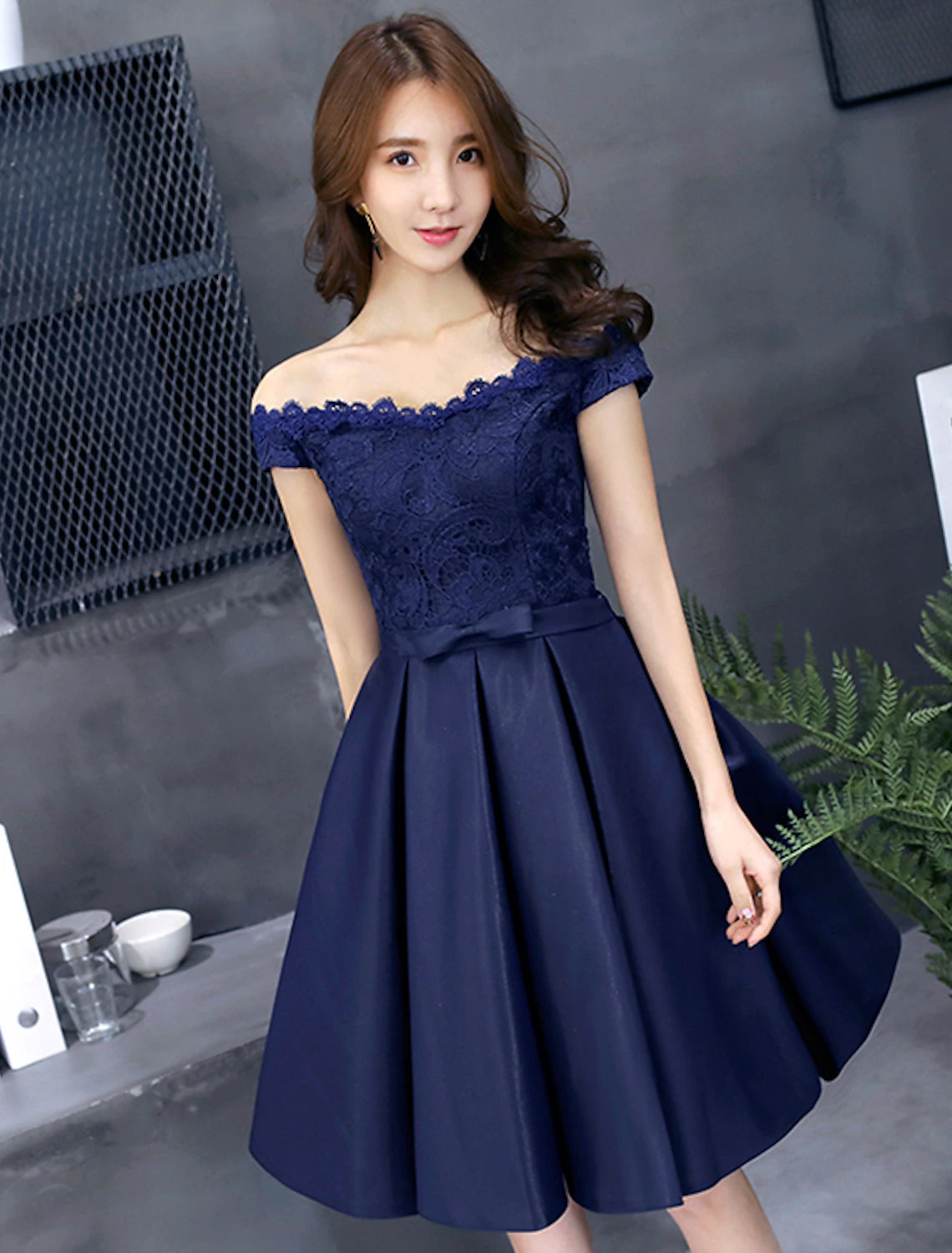 Classic Women’s Clothing Styles A-Line Elegant Floral Cocktail Party Prom Dress Off Shoulder Sleeveless Short / Mini Lace with Pleats Classic Women’s Clothing Styles A-Line Elegant Floral Cocktail Party Prom Dress Off Shoulder Sleeveless Short / Mini Lace with Pleats