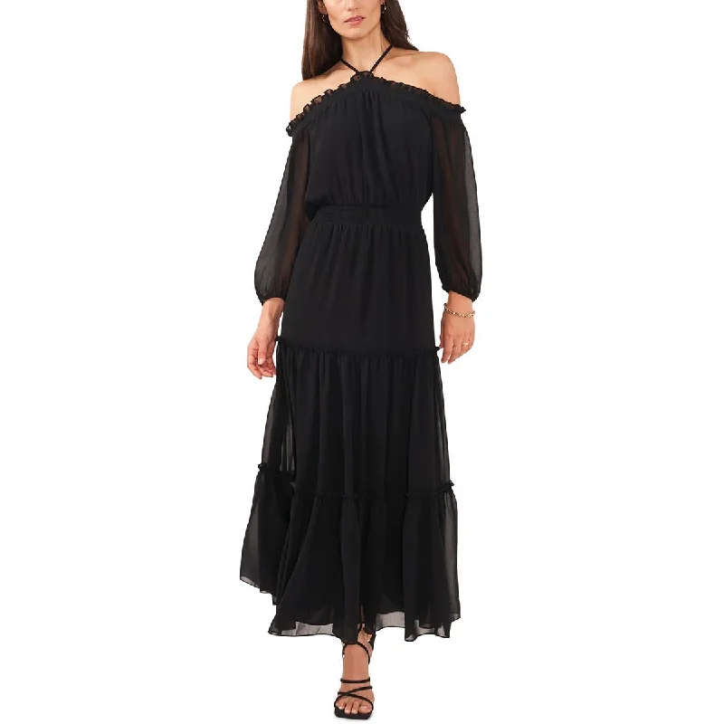 Hot Deals 1.State Womens Off-The-Shoulder Tea-Length Maxi Dress