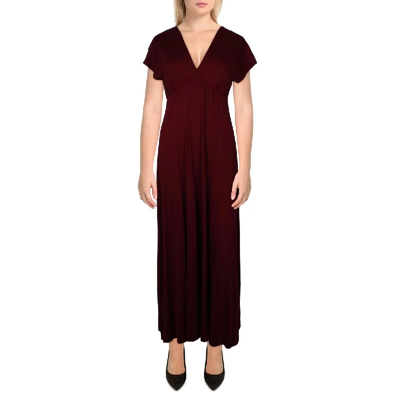 Fashion Forward Outfits 24seven Comfort Apparel Womens Surplice Long Maxi Dress