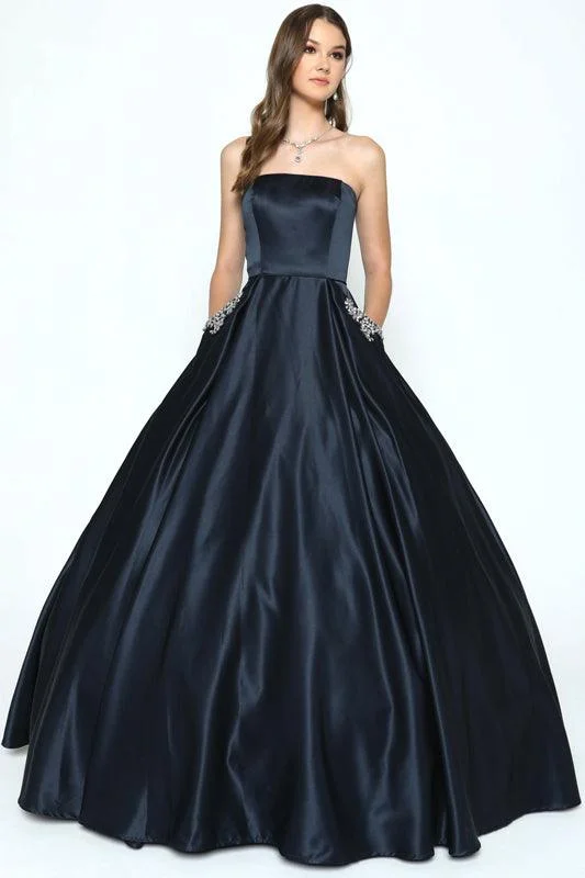 Weekend Exclusive Quinceanera Prom Long Strapless Beaded Ball Gown