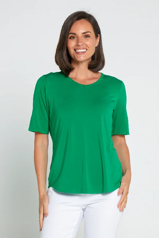 Contemporary Women’s Clothing Belinda Modal Tee - Green