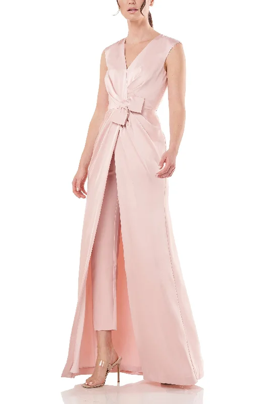 Ride The Style Wave Soft Blush 12 Kay Unger 5545927 Long Sleeveless Formal Jumpsuit